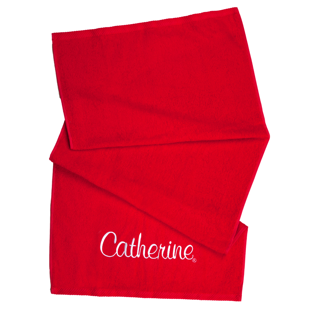 Froté ručník červený, 50x100cm - Catherine